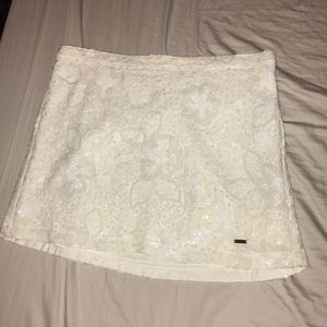 NWT White sequenced Hollister Mini Skirt